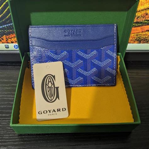 blue goyard card holder|goyard cardholder alle farben.